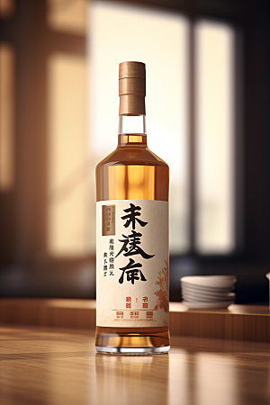 白酒酒瓶包装设计中国风模型
