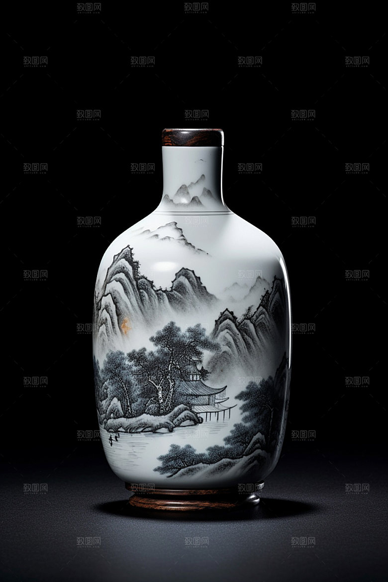 白酒酒瓶中式酒类模型