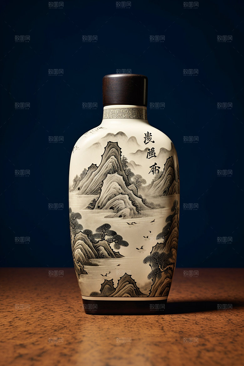 白酒酒瓶中式酒类模型