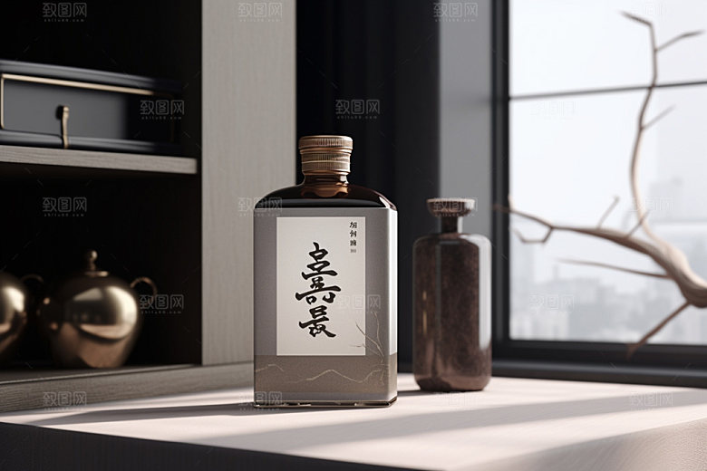 白酒酒瓶3D包装设计模型