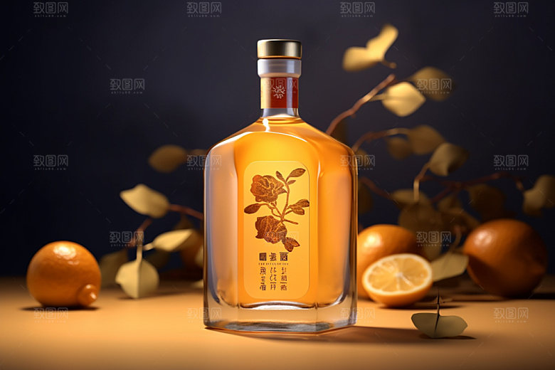 白酒酒瓶中式酒类模型