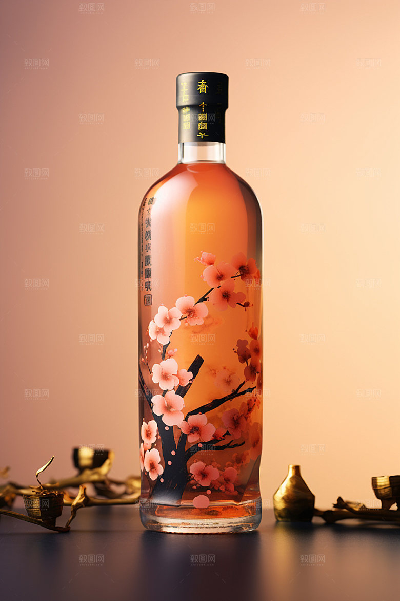 白酒酒瓶立体酒类模型