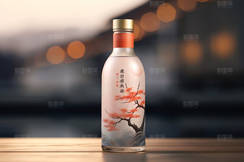 白酒酒瓶中式酒类模型
