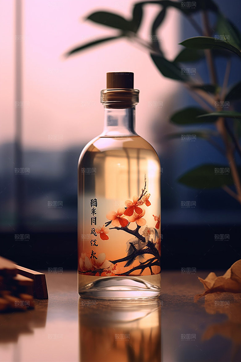 白酒酒瓶中式酒类模型