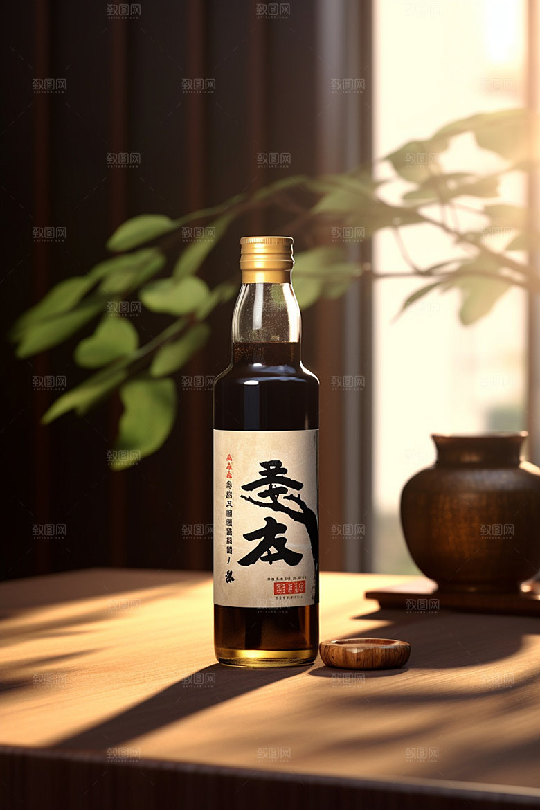 白酒酒瓶酒类立体模型