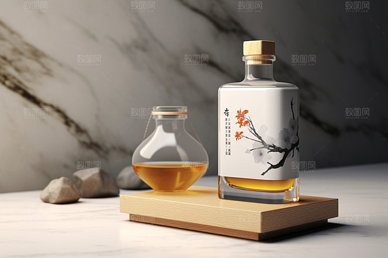 白酒酒瓶3D包装设计模型