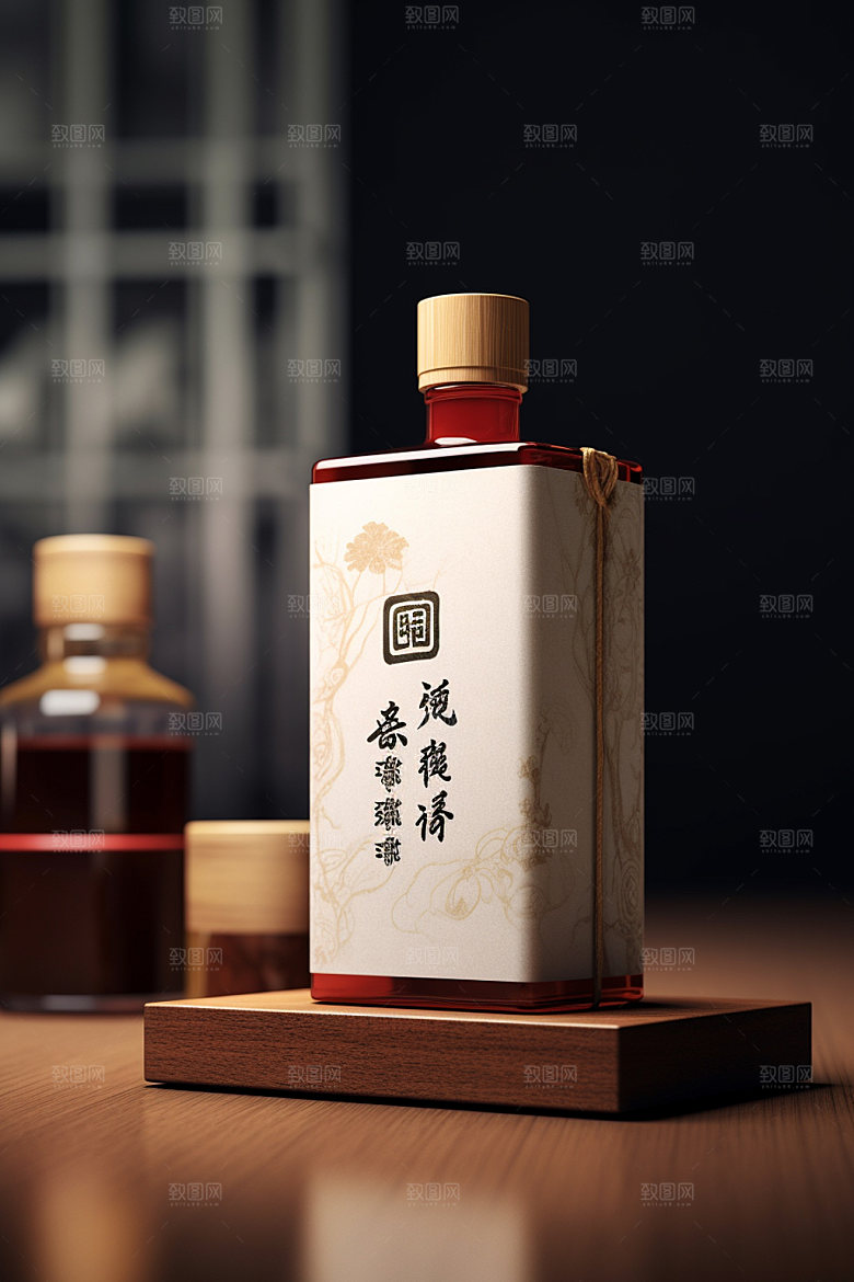 白酒酒瓶中式酒类模型
