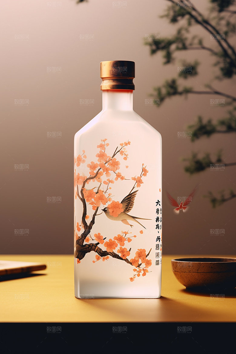 白酒酒瓶中式酒类模型
