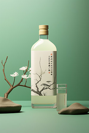 白酒酒瓶3D包装设计模型