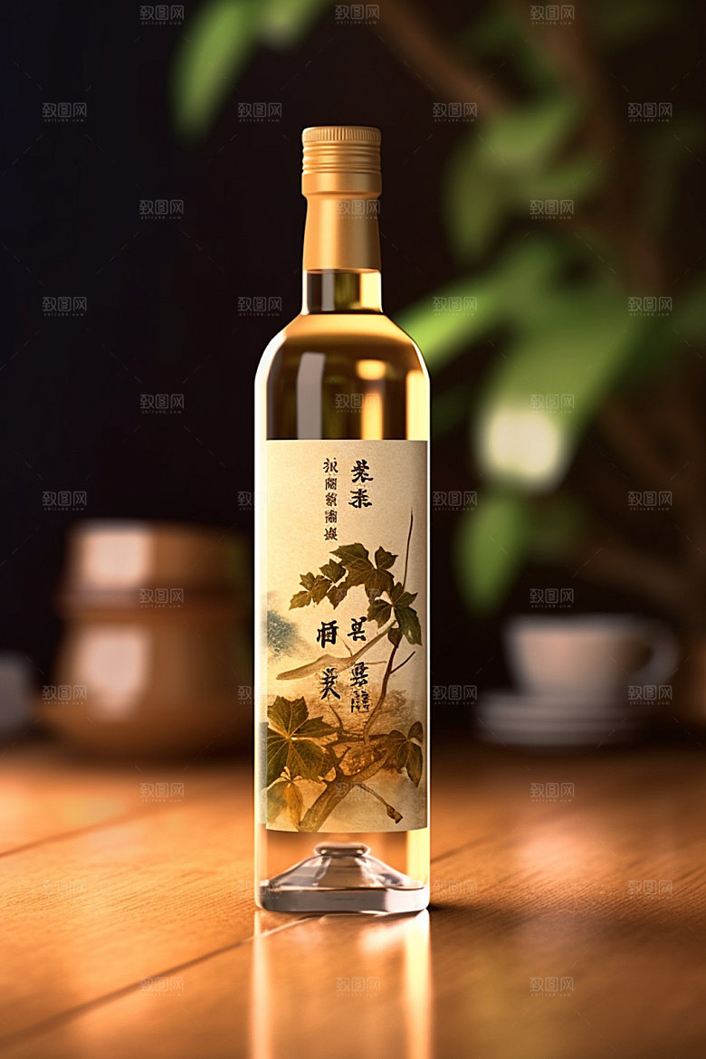 白酒酒瓶立体3D模型