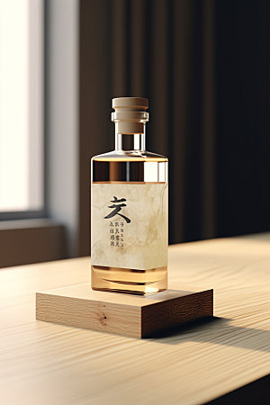 白酒酒瓶立体3D模型