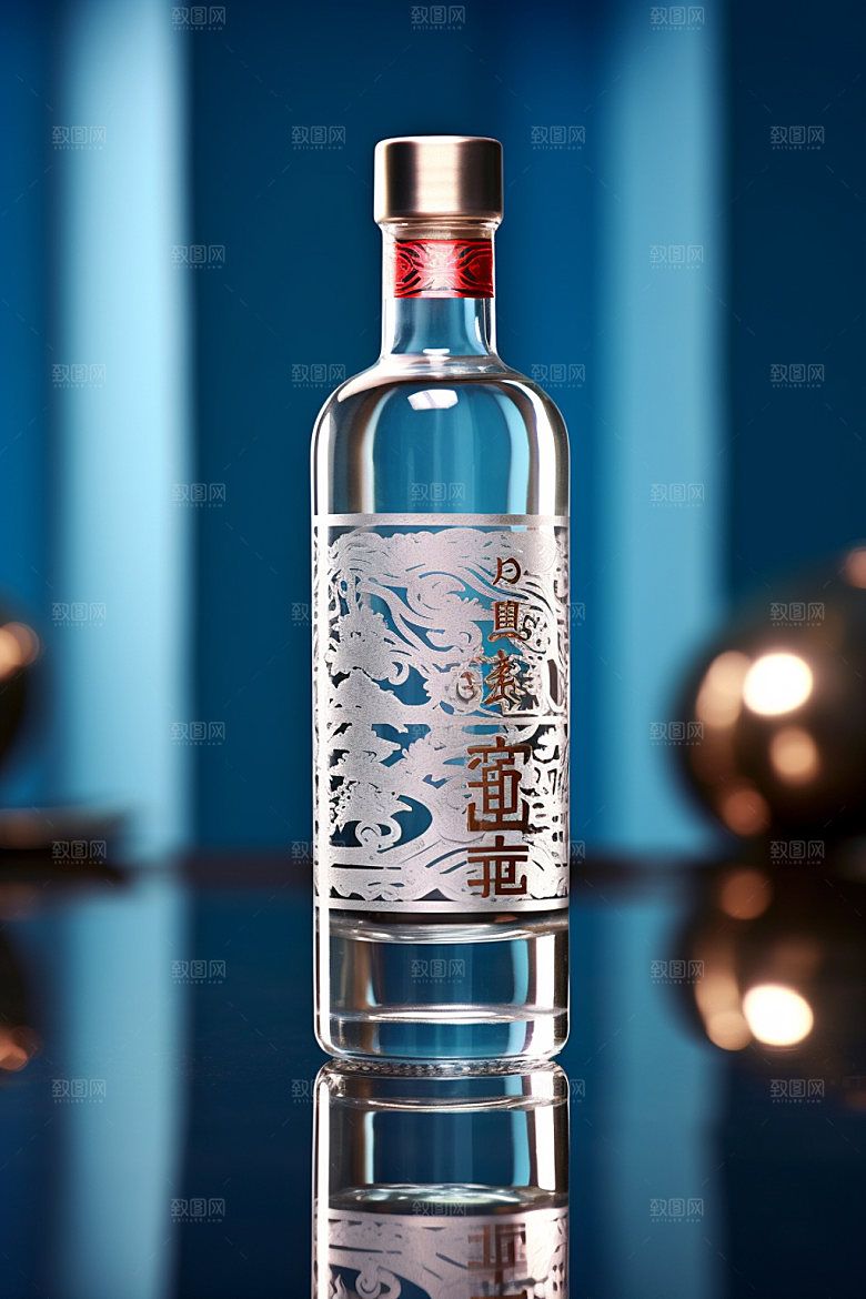 白酒酒瓶3D传统模型