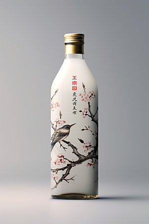 白酒酒瓶3D传统模型