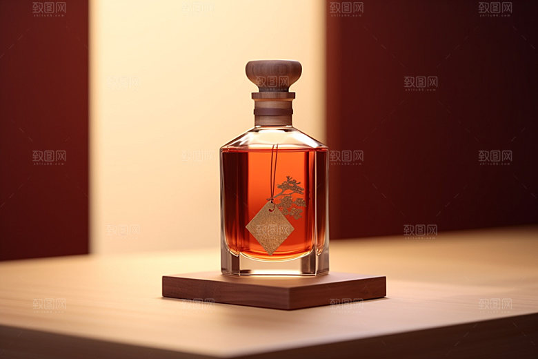 白酒酒瓶酒类3D模型