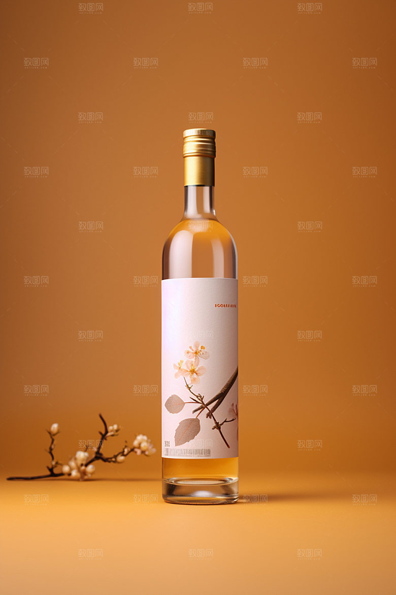 白酒酒瓶酒类立体模型