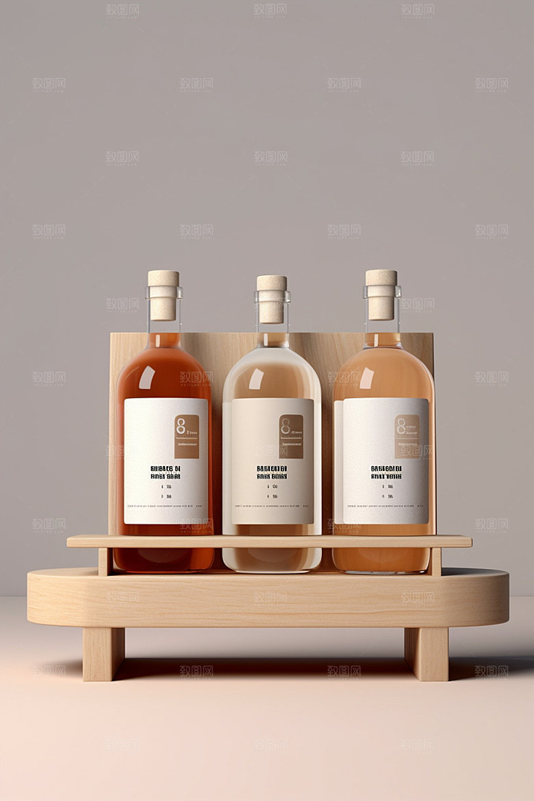 白酒酒瓶传统酒类模型