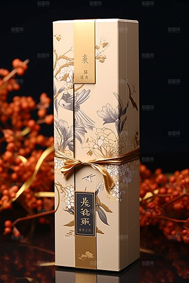白酒酒瓶中国风传统模型