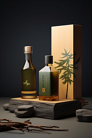 白酒酒瓶3D酒类模型