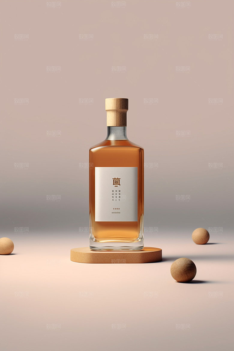 白酒酒瓶中式酒类模型