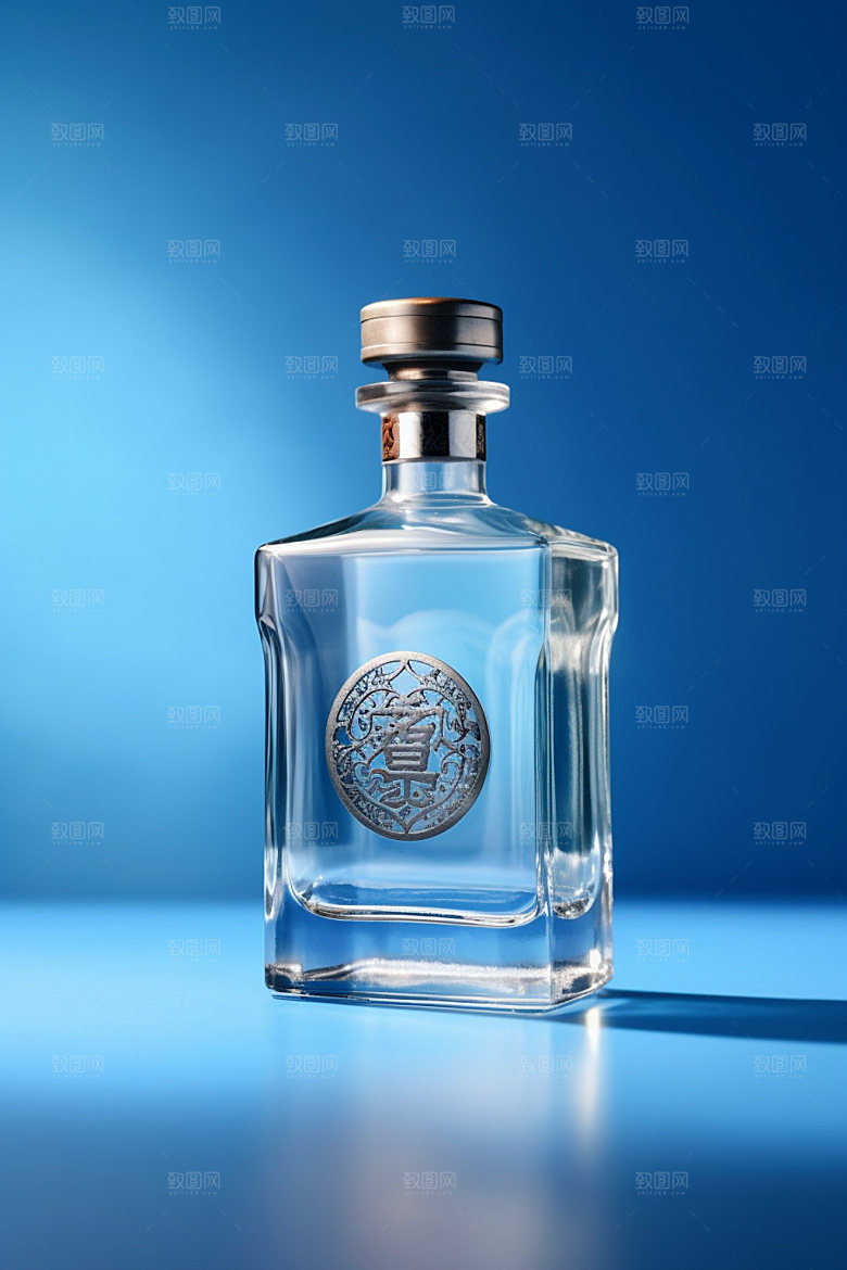 白酒酒瓶酒类3D模型