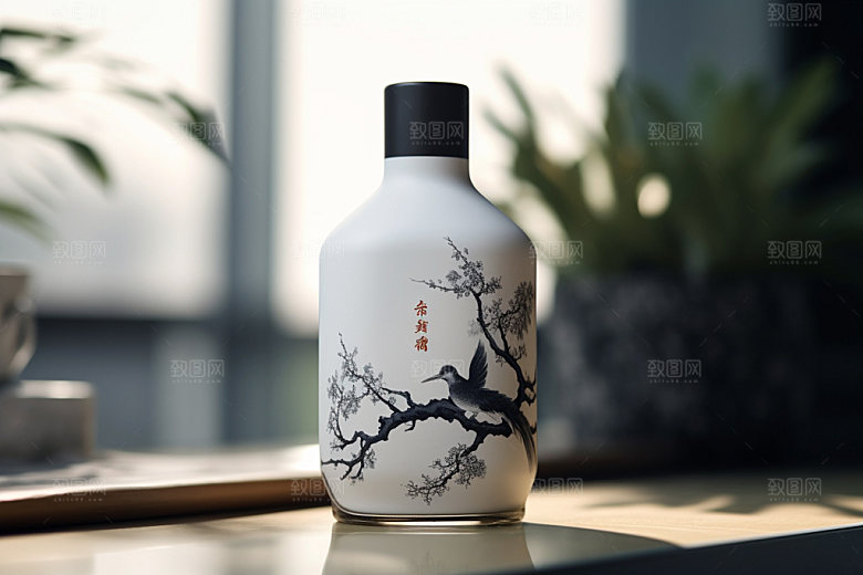 白酒酒瓶包装设计3D模型
