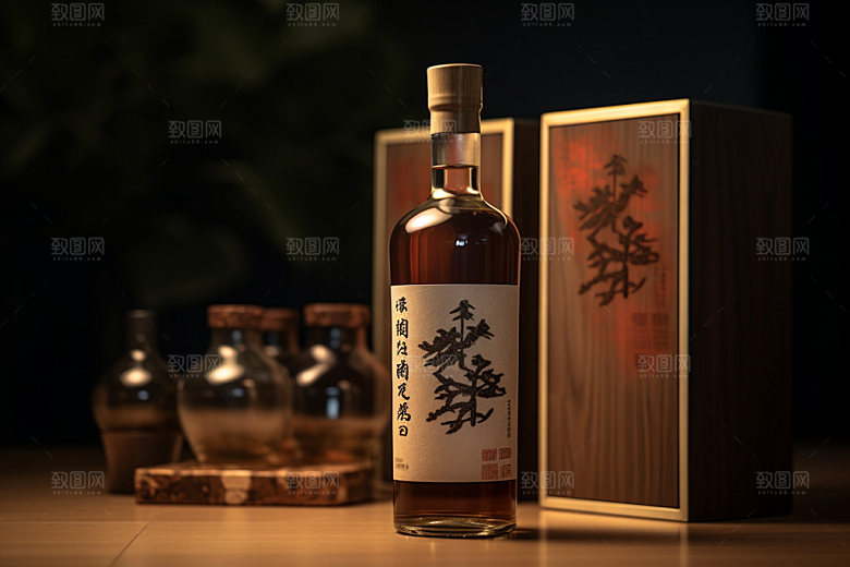 白酒酒瓶立体酒类模型