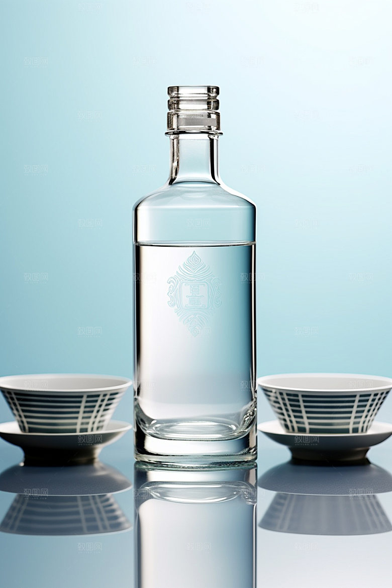 白酒酒瓶3D传统模型
