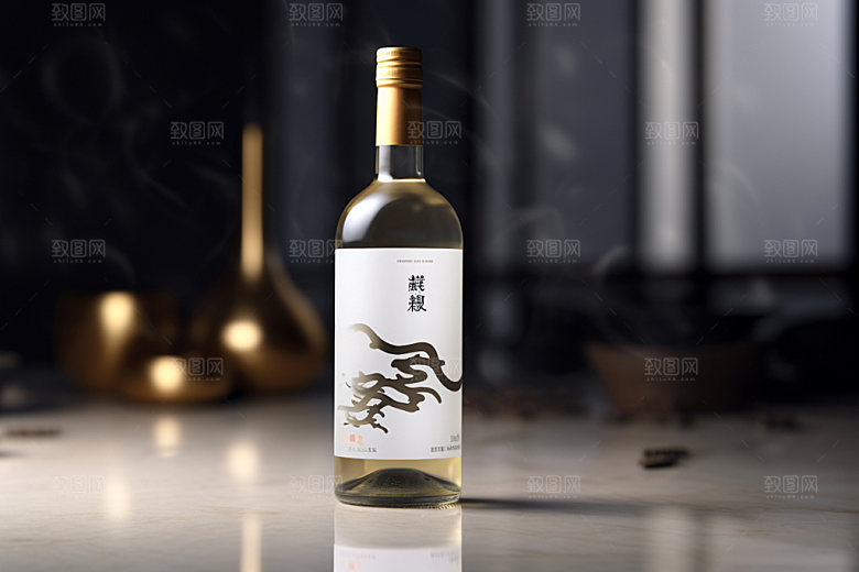 白酒酒瓶中式酒类模型