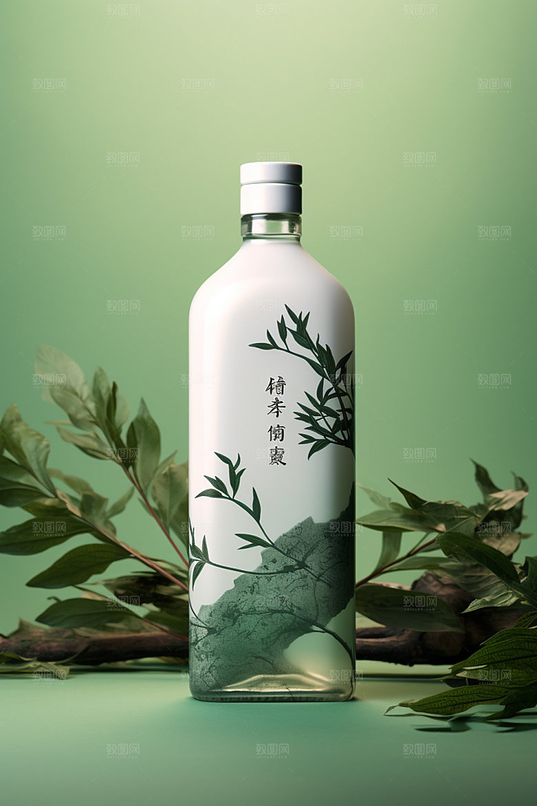 白酒酒瓶传统酒类模型