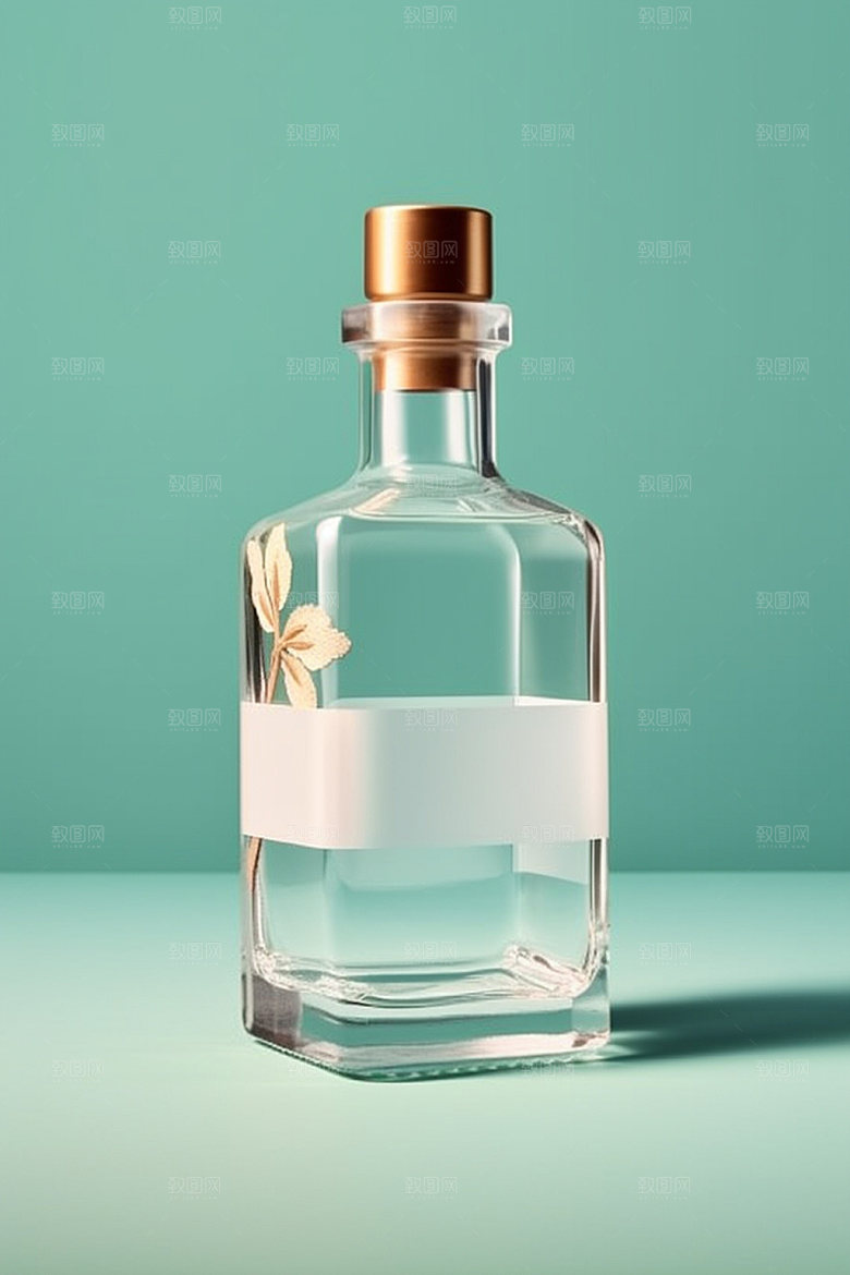白酒酒瓶传统包装设计模型