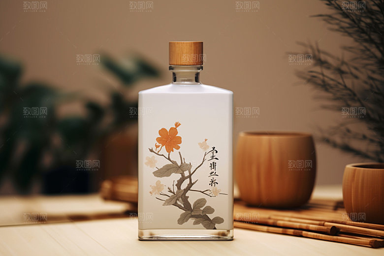 白酒酒瓶包装设计酒类模型