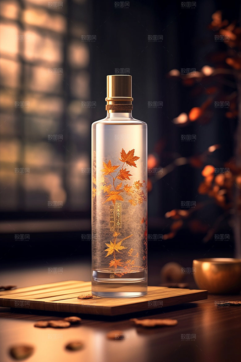白酒酒瓶传统酒类模型