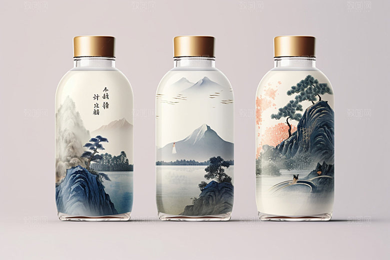 白酒酒瓶中式酒类模型