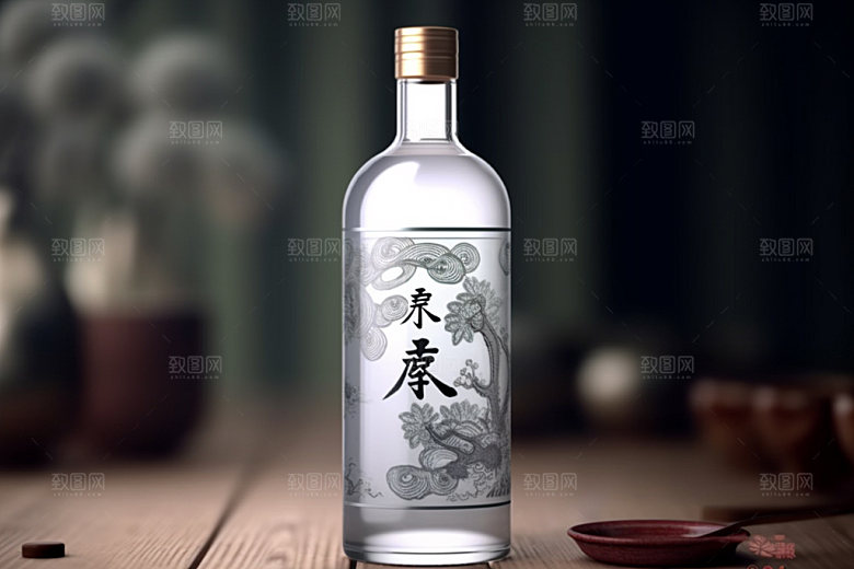 白酒酒瓶中式酒类模型