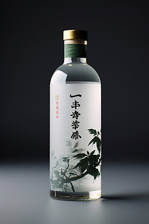 白酒酒瓶立体包装设计模型