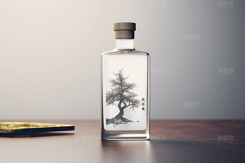 白酒酒瓶立体酒类模型