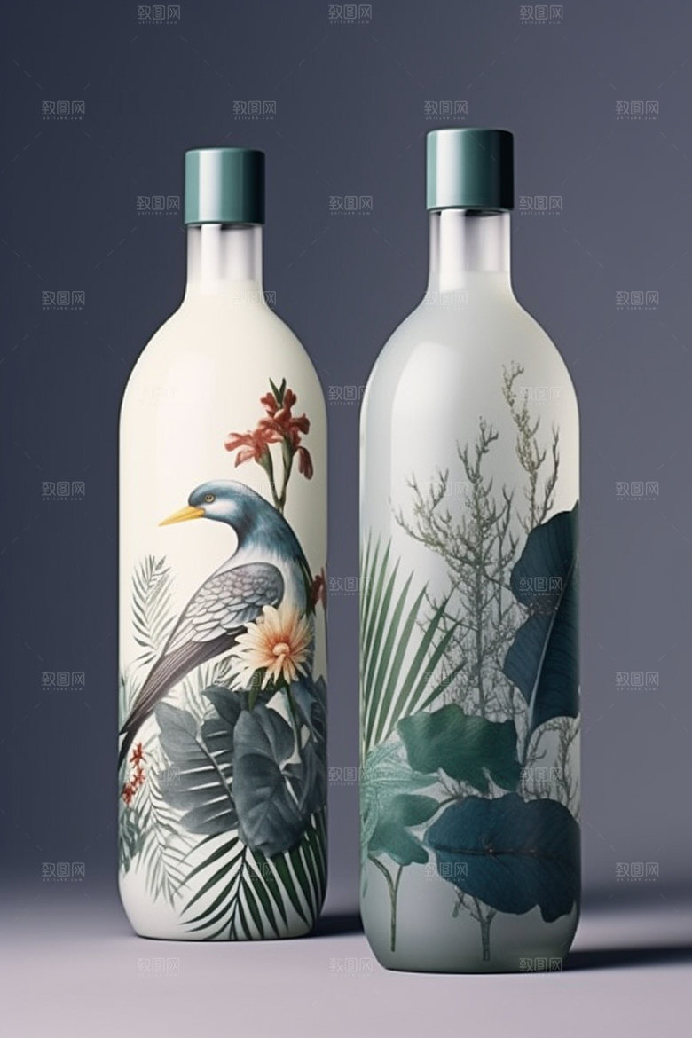 白酒酒瓶立体3D模型