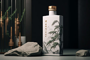白酒酒瓶3D立体模型