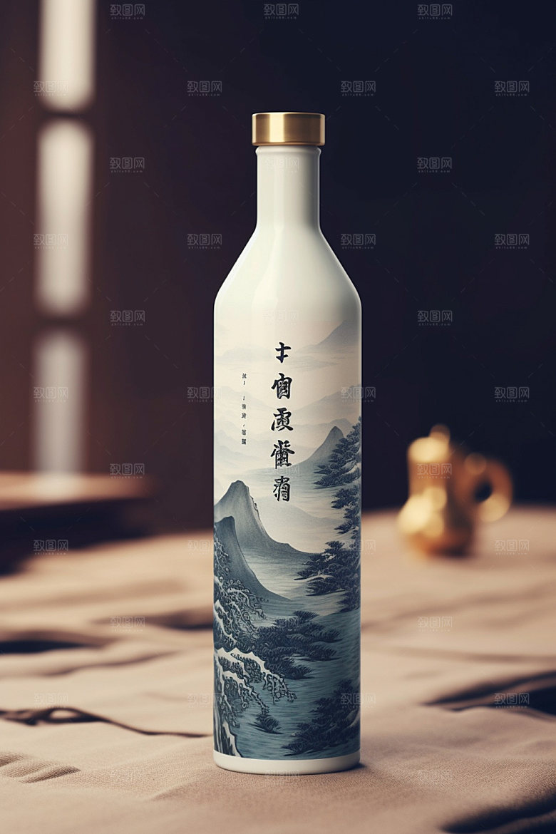 白酒酒瓶中式酒类模型