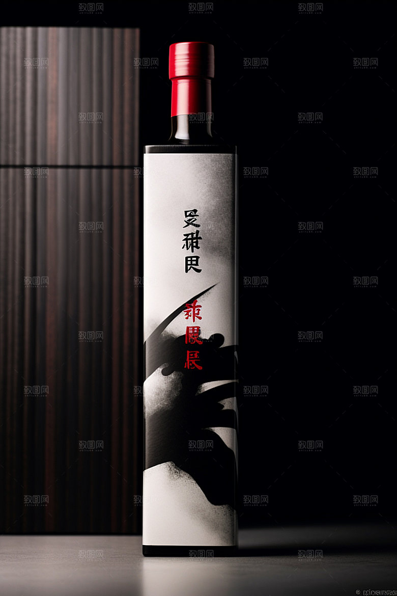 白酒酒瓶传统3D模型