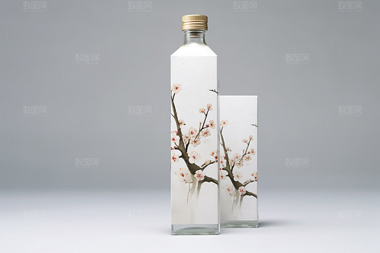 白酒酒瓶传统酒类模型