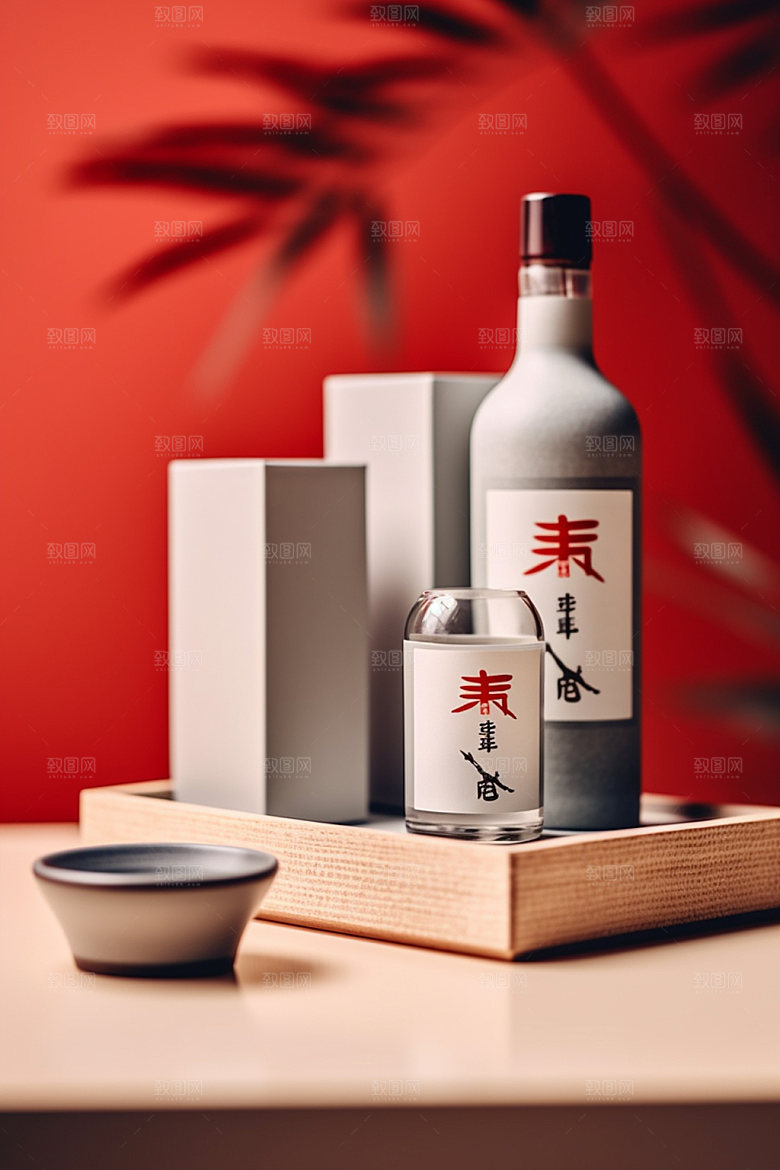 白酒酒瓶3D包装设计模型