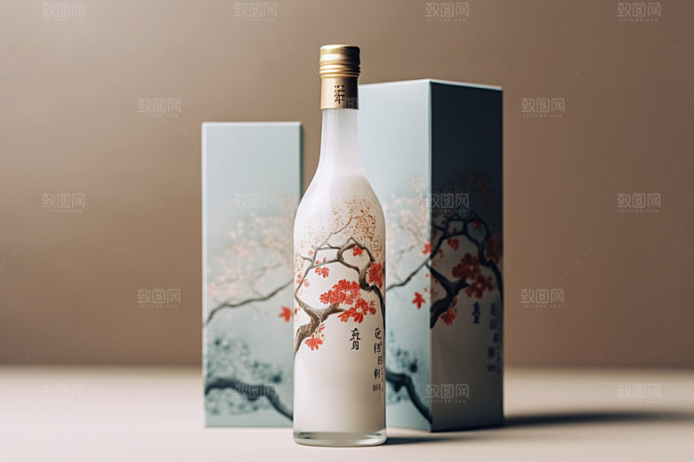 白酒酒瓶中式酒类模型