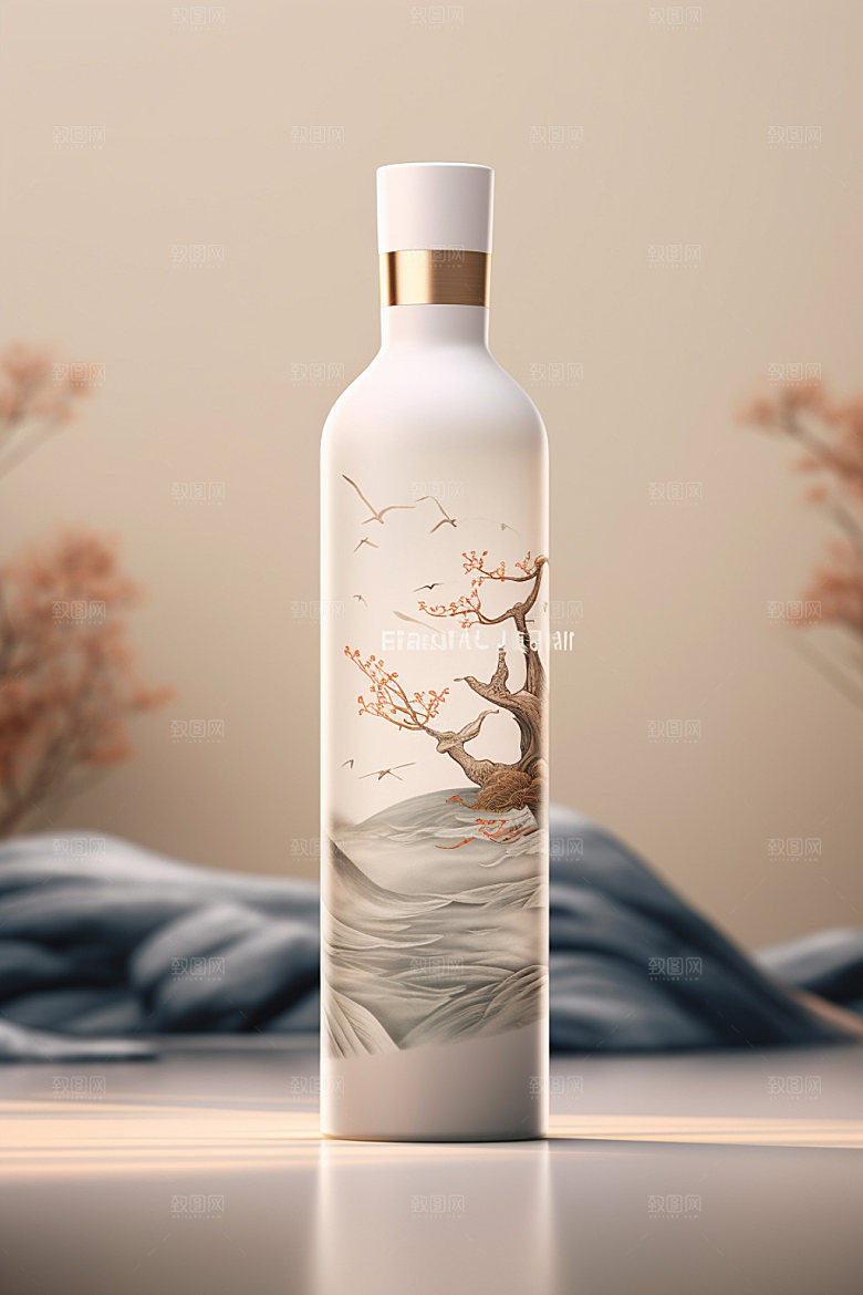 白酒酒瓶包装设计酒类模型