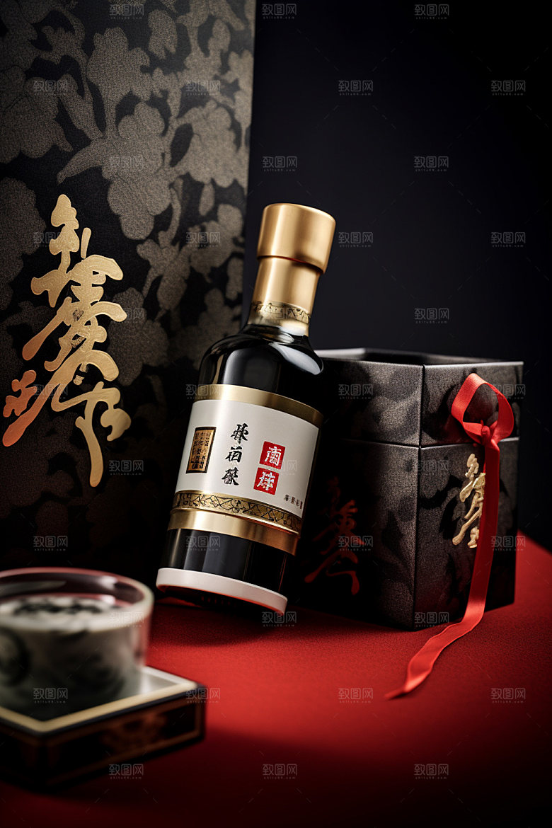 白酒酒瓶3D立体模型