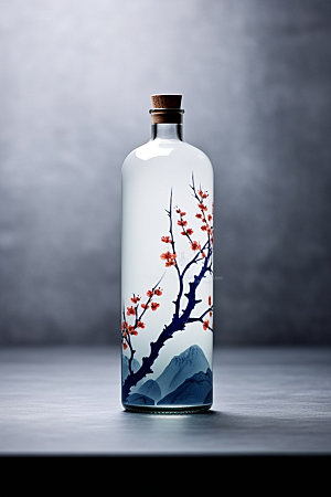 白酒酒瓶3D立体模型