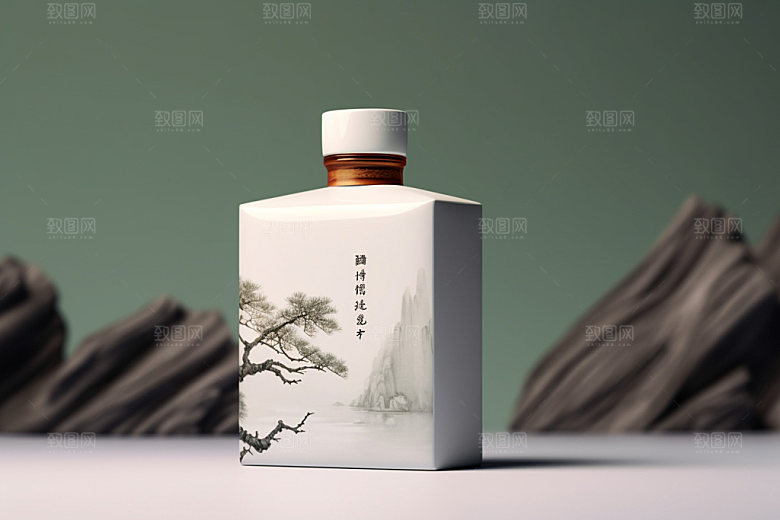白酒酒瓶中式酒类模型