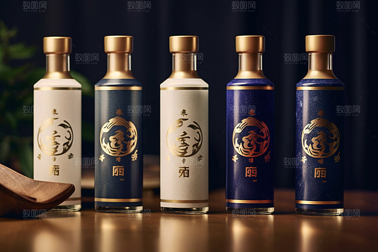 白酒酒瓶中式酒类模型