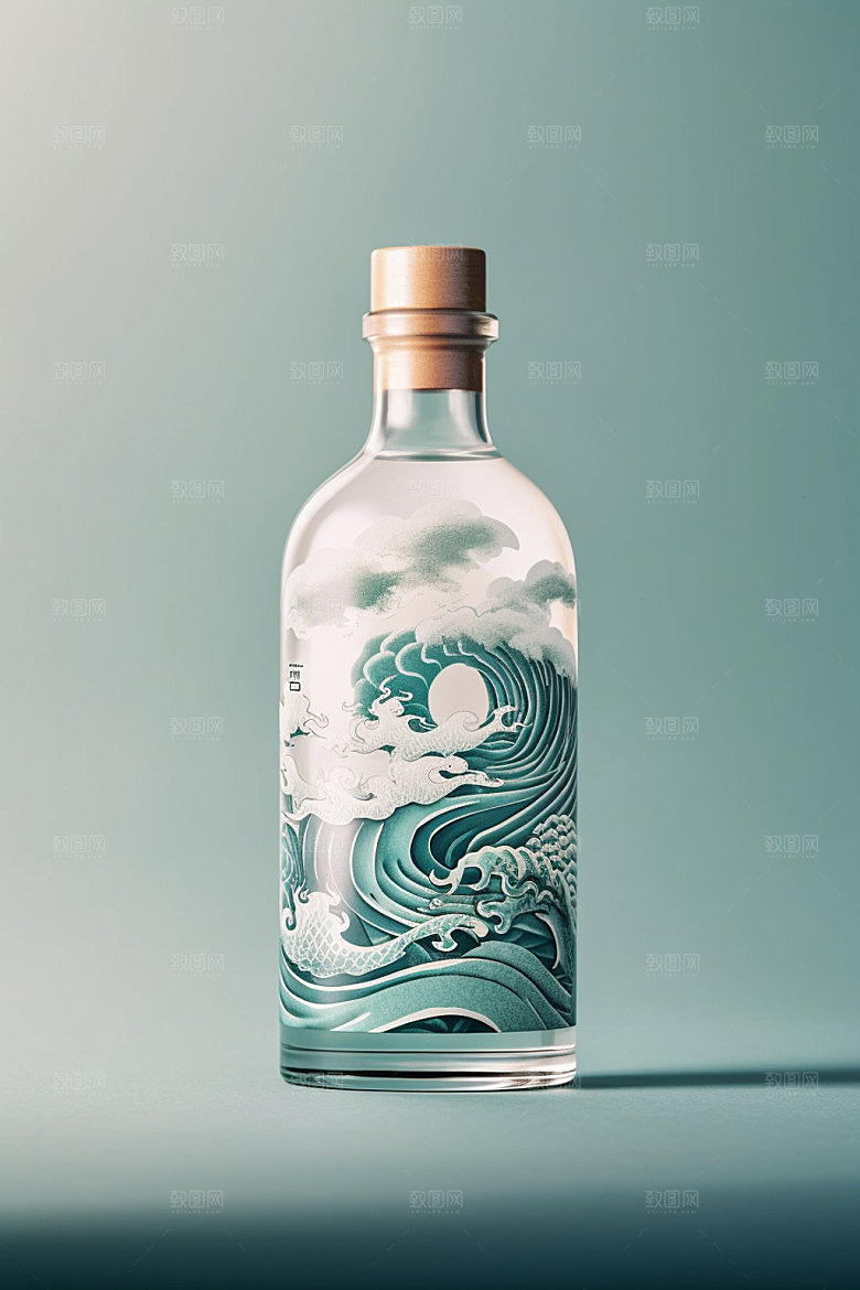 白酒酒瓶酒类立体模型
