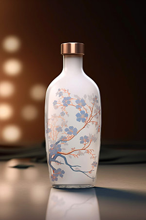 白酒酒瓶酒类立体模型